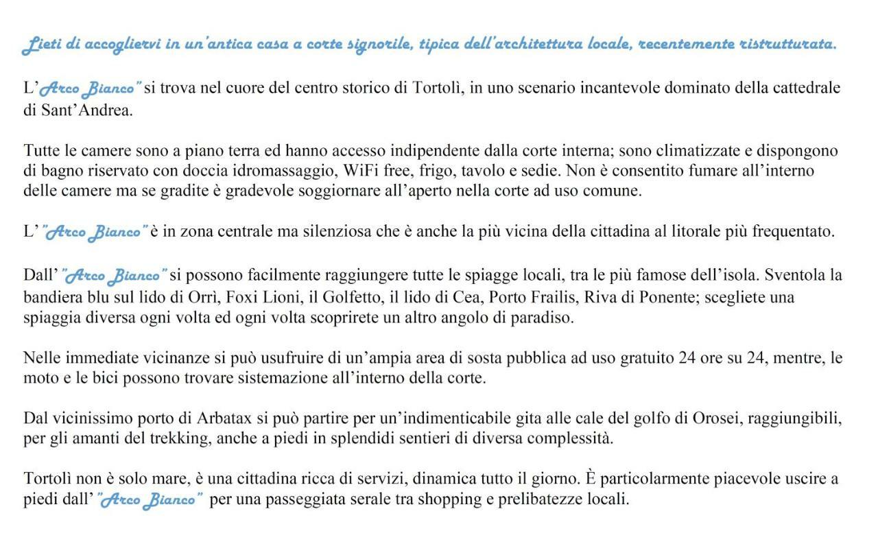 Arco Bianco - Monolocali Lägenhet Tortolì Exteriör bild